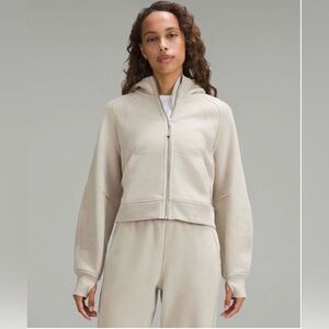 Lululemon Scuba Oversized Full-Zip Hoodie XS Small Mojave Tan Lounge Athleisure